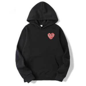 CDG Camo Heart Small Logo Hoodie