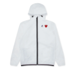 CDG K-Way Zip Jacket White