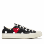 CDG Play Converse Polka Dot Red Heart Chuck Taylor All Star ’70 Low Sneakers