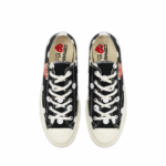 CDG Play Converse Polka Dot Red Heart Chuck Taylor All Star ’70 Low Sneakers - Image 2