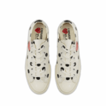 CDG Play Converse Polka Dot Red Heart Chuck Taylor All Star ’70 Low Sneakers - Image 2