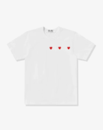 CDG Play Multi Red Heart T-Shirt White
