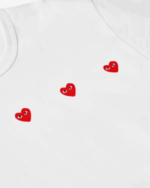 CDG Play Multi Red Heart T-Shirt White - Image 2