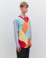 CDG Men’s Curved Patchwork Shirt - Image 3