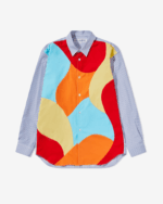 CDG Men’s Curved Patchwork Shirt