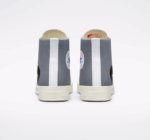 CDG Converse Black Heart High Top Grey - Image 5