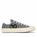 CDG Converse Black Heart Low Top Grey