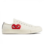 Comme Des Garcons White Converse Low Top