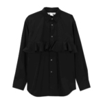CDG Black Frill Insert Shirt
