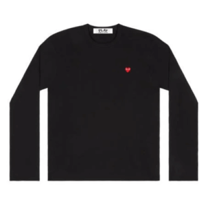 Play Comme des Garçons Small Red Heart Long Sleeve (Black)