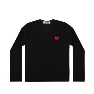 Red Play Comme des Garçons Long Sleeve (Black)