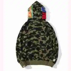 Bape Hoodie Camo Green