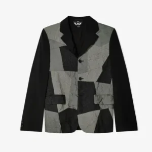 Comme des Garçons Multi Fabric Jacket Black Front